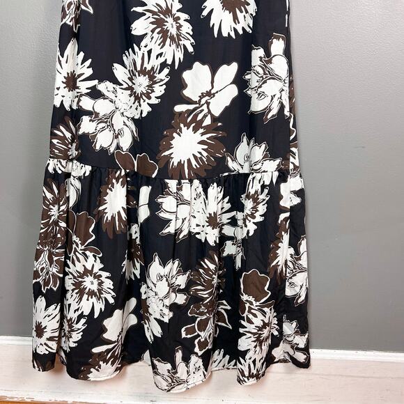Revolve Drew maxi dress extra small Hawaiian one shoulder black event DRAMA - Picture 15 of 15